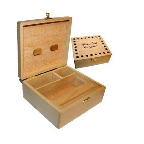 4 X CBL Grassleaf Large Wooden Wood Rolling Box
