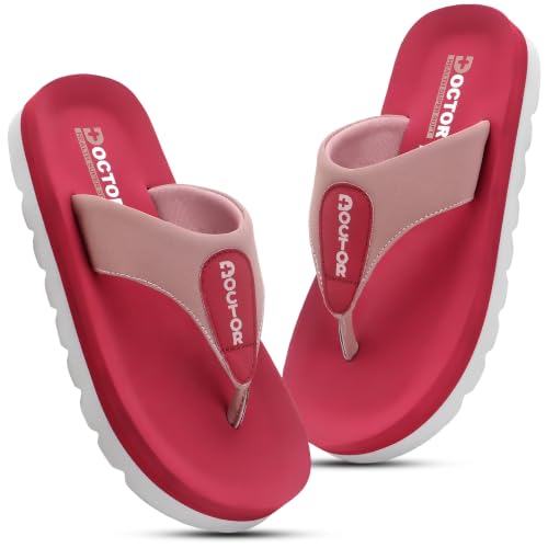 DOCTOR HEALTH SUPER SOFT Women's Black Flip Flops | Soft Cushione...
