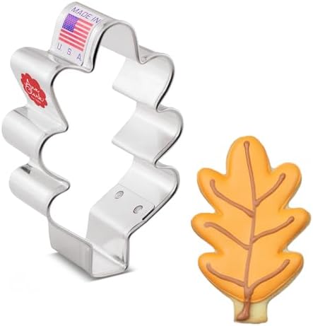 Small Oak Leaf Cookie Cutter, 3" Made in USA by Ann Clark
