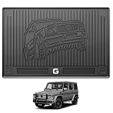 3W Cargo Liner Fit for 2019-2025 2026 Mercedes-Benz G Class G500/G550/G580/AMG G63 SUV TPE All Weather Custom Fit Trunk Mat, Black
