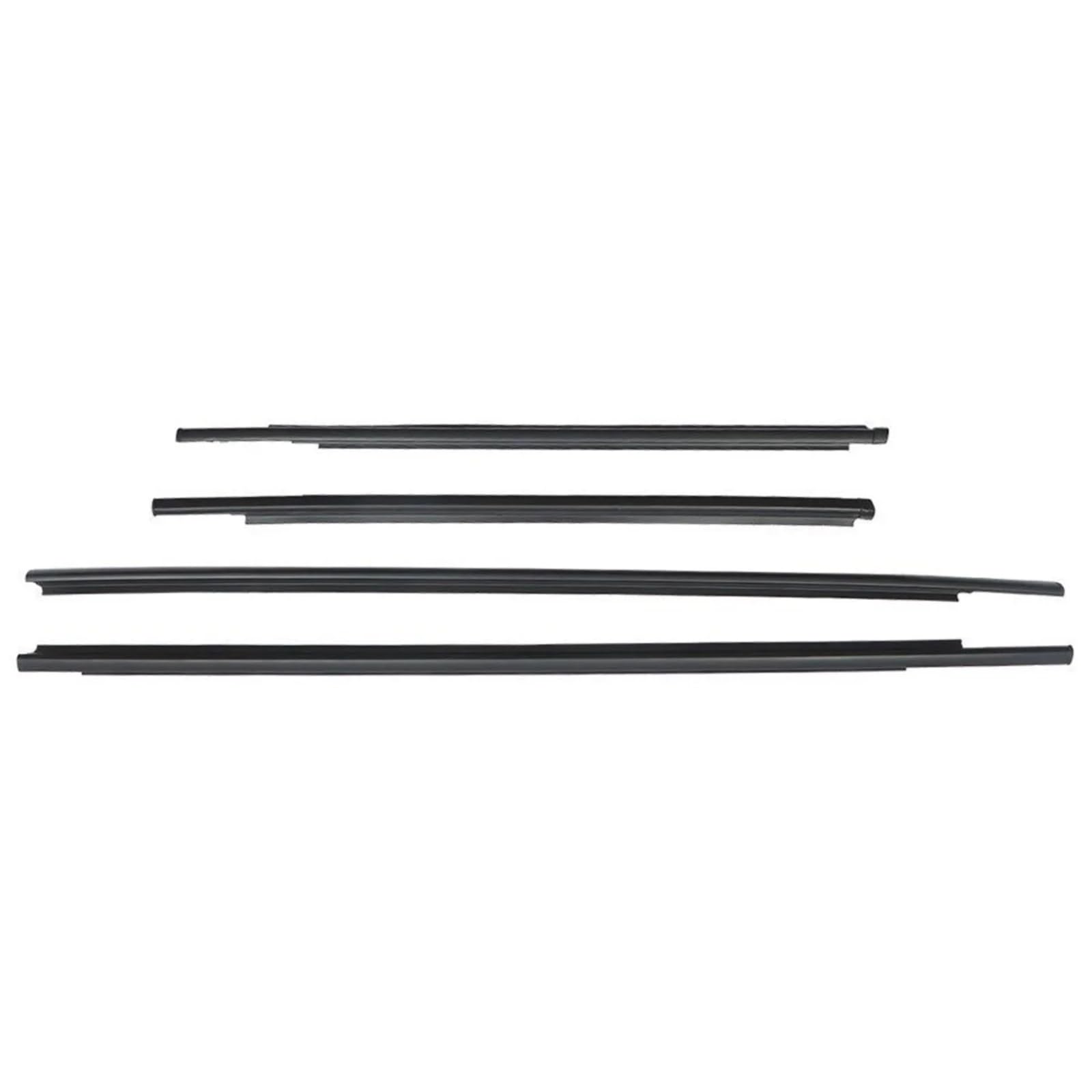 Glilar One Color Automotive Window Seals Compatible With Toyota For Yaris 2007-2016 4Pcs Car Outer Door Windows Weatherstrip Sealing Strip 6816052150 6818052130