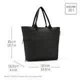 Reisenthel Shopper e1 Zebra, czarno-biały, S, Twist Azure, jeden rozmiar