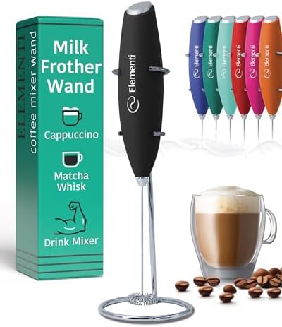 Milk Frother Wand & Electric Stirrer with Stand - Turbo Coffee & ...