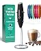 Elementi Milk Frother with Stainless Steel Whisk & Stand - Handheld Battery-Operated Drink Mixer, Coffee Frother, Milk Foamer, Cappuccino Maker, Great for Bulletproof Coffee, MCT Oil & Matcha Latte