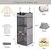 StorageWorks Hanging Closet Organizer, 3-Shelf Shelves with Top Shelf, 12