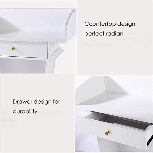 Pupitre réglable blanc pour salle de conférence, restaurant, bureau et événement – Table de présentation professionnelle portable et design