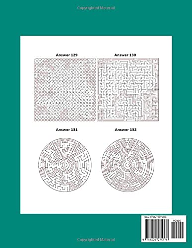 Miniatura 2 de Pathfinder Maze Puzzle Book for Adults & Teens, A Book of Mazes to Find a Path and Explore - 140 Easy, Hard, and Extreme Maze Puzzles (Puzzles for