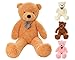 MyTeddyWorld Ours en Peluche Géant - Grand Nounours Cadeau Poupée pour Enfants Adultes Petite Amie - Moelleux Farci Animal Jouets for Anniversaire, Mariage, La Saint Valentin (Marron Clair 140 cm)