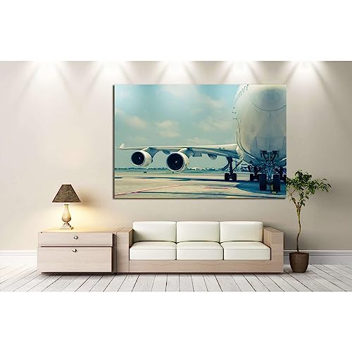 Lienzo impreso de avión grande ZELLART №141 arte de pared de alta definición 90x60 cm