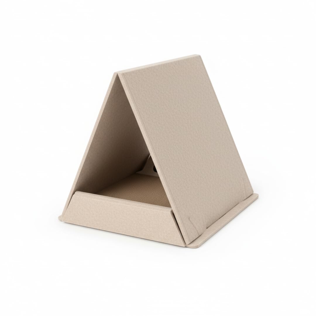 Lyveo Katzenhaus aus Filz im Zeltformat – Beige Katzenhöhle