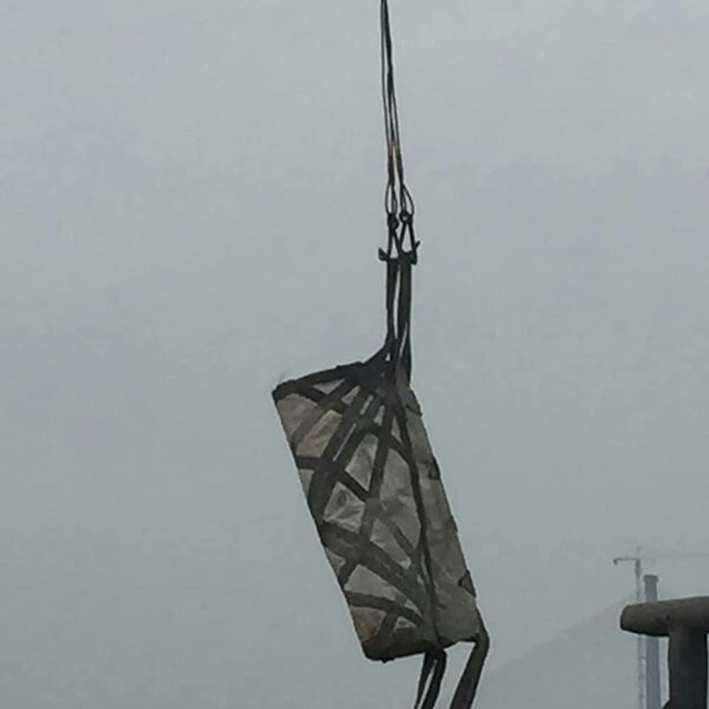 Hebeschlingennetz, Nylon-Gurtband Zum Heben Von Cargo-Strop-Netzen, Kletternetzleiter, 1 Tonne Tragfähigkeit Nützlich Zum Laden Und Entladen Von Waren, Strapazierfähige Zurrgurte (Farbe : Blau, Größ