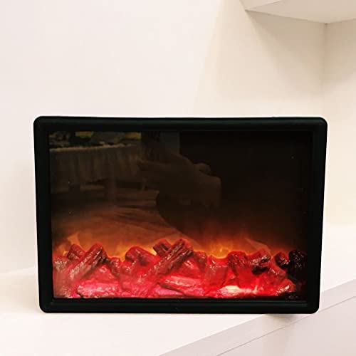 Fireplace Lights, LED Flame Lamps Battery Operated Tabletop Fireplace Lantern for Indoor Christmas Ornament by Aqur2020 - Image 3