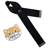 お知らせ動物型缶バッジ アレルギー 花粉症 缶バッジホルダーベルトセット 明和産業 (ベルト黒×花粉症柴犬)