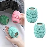 Fabric Softener Dispenser Ball 2 Pack, Liquid Fabric Softener Dispenser Ball for Washing Machine, Reusable Fabric Softener Ball Dispenser for Washer, Laundry Liquid Dispenser Balls (Blue,2)