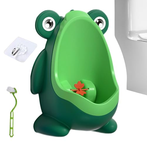 Orinal Frog Boy - Orinal en forma de rana con objetivo divertido | Inodoro interactivo desmontable para niños, viajes nocturnos, Camping, baño, interior, bebés