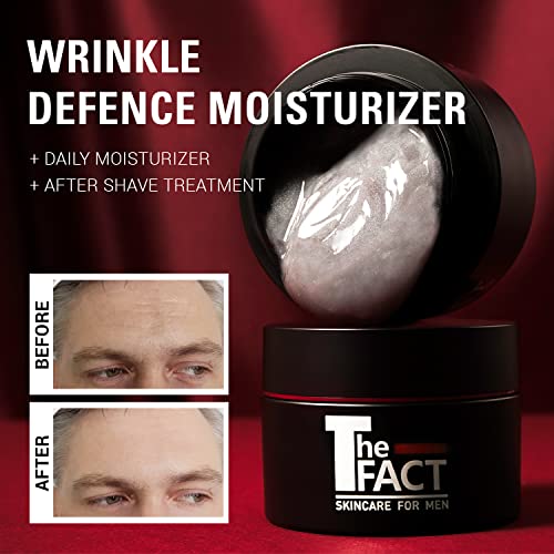 The Fact Men’s Face Moisturizer For Men, Sebum Control And Anti-Aging After Shave Fast-Absorbing Face Moisturizer With Green Tea And Botanical Extracts, 1.69 Ounce, Fresh And Light Scented #TOP2