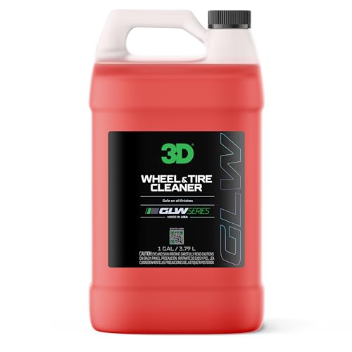 3D Wheel & Tire Cleaner - 1 Gallon Deep Cleaning All-in-One Formula | Removes Brake Dust, Grime, Tire Browning | Safe on All Wheels | DIY Car Detailing by 3D - Used condition - US$27.02