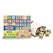 Melissa & Doug Deluxe Wooden ABC/123 Blocks Set (Developmental Toys, Storage Pouch, 1-Inch Wooden Blocks, 50 Pieces, Great Gift for Girls and Boys - Best for 2, 3, and 4 Year Olds)
