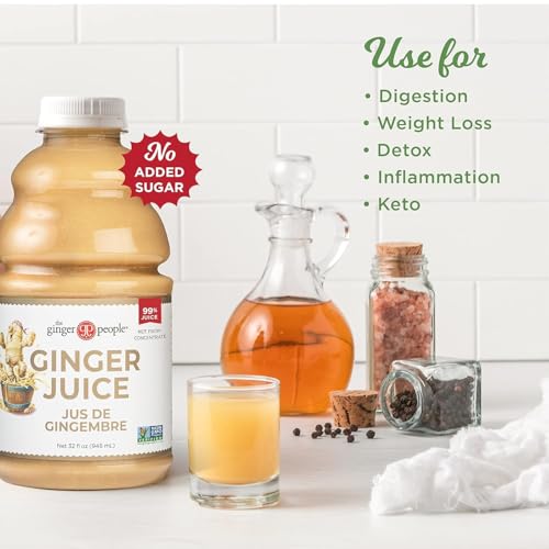 Image of 99% Pure Ginger Juice by The Ginger People - Digestive Health, Premium Quality, 32 Fl Oz Bottles (Pack of 12)