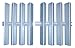Music City Metals 98982 Stainless Steel Heat Plate Replacement for Select Weber Gas Grill Models, 15.875 by 26-Inch, Set of 2