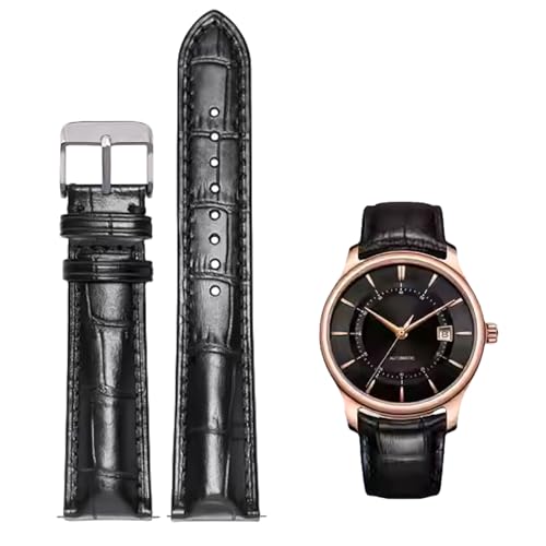 Nizonlaie Watch Bands Quick Release Genuine Leather Strap Alligator Grain Calfskin Watch Business Casual Universal Straps Wides 12mm 14mm 15mm 16mm 17mm 18mm 19mm 20mm 21mm 22mm 24mm for Men Women
