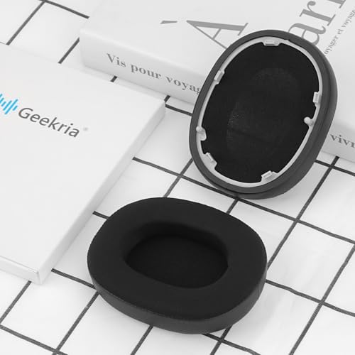 Image of Geekria Sport Cooling-Gel Replacement Ear Pads for Sony WH-1000XM6 Headphones Ear Cushions, Repair Parts (Black)