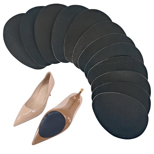 12PC Premium Anti-Slip Shoe Grips, Self-Adhesive Rubber Sole Pads for High Heels & Shoes – Non-Skid Bottom Protectors
