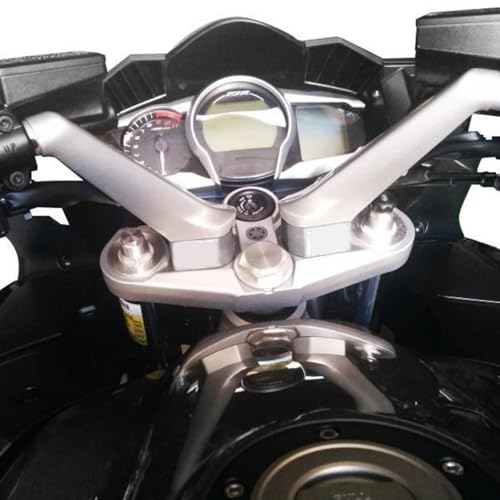 Konforhom Kit de espaçadores de elevação de guidão dianteiro de prata de 1 polegada para Yamaha FJR1