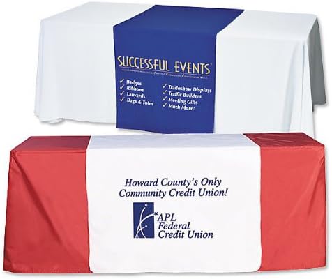 Custom Table Runner 60"X80" Full Color Imprint Free basic design. Personalize with your logo or text