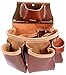 Occidental Leather 3 Pouch Pro Tool Bag with Tape Holder - Cafe - 12 Pockets & Tool Holders - Made in USA