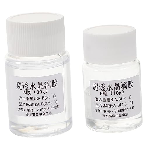 CANIGHT 2juegos Kit De Resina Epóxica Transparente Adhesivo Ab Resina Epóxica Para Manualidades y Joyería