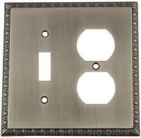 Vista 43 de Nostalgic Warehouse Egg & Dart Deco - Cubierta para placa de interruptor de salida eléctrica