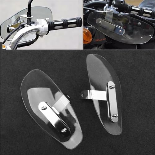 Déflecteur de vent froid moto universel transparent en ABS - 2