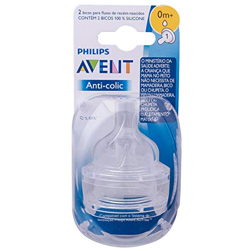 Bico Mamadeira Clássica Número 1, Philips Avent, Transparente, Tamanho 1