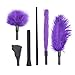 Iron-Story Lot de 4 brosses à Plumes en Plumes en Peluche Amovibles en Silicone pour Couple