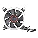 RGB Cooling Fan 12cm 120mm 120x120x25mm DC12V 0.32A 3.84W 4-Pin 3000RPM with Color Light for Trident X Computer Host CPU
