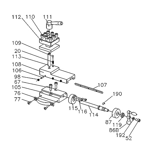 Bande de repos pour C3-107 et Jet BD-7 mini pièce de rechange pour tour de précision - 4