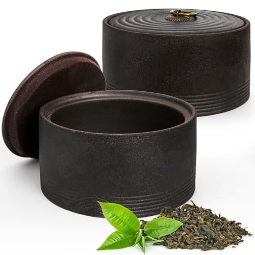 Ceramic Jar with Lid Retro Food Storage Container