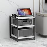 Fabriqué à partir de panneaux respectueux de l'environnement, ce support est résistant aux rayures, à l'usure et à la chaleur pour une durabilité accrue. Il dispose d'un toucher confortable et d'un cadre en métal épais robuste avec une capacité de charge supérieure, ce qui le rend idéal pour diverses utilisations. Parfait pour organiser votre espace, ce support combine fonctionnalité et style sans problème.