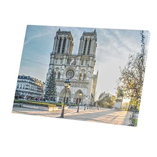 Tableau Paris Notre Dame toile imprimée 86x60cm décoration Moyen Age
