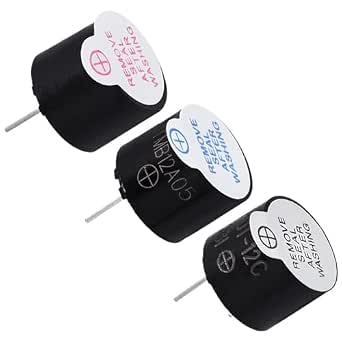 Cicalino Buzzer Piezoelettrico Attivo 3V-24V DC, Suono Continuo, Modello XHX-2312, 12mA, 3300Hz