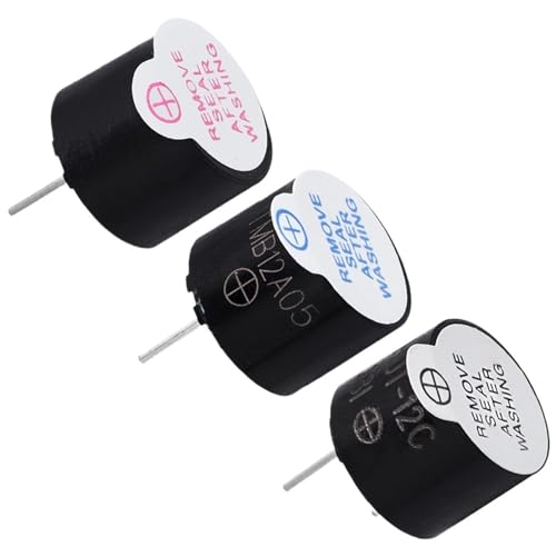 WUZDPRCJ 3v 5v 12v Active Buzzer Magnetic Long Continous Beep Tone Alarm Ringer 12mm MINI Active Piezo Buzzers(1pcs 5v)