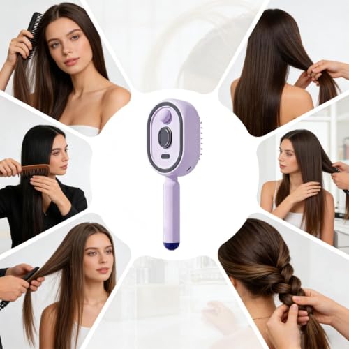 Cepillo de pulverización eléctrico para solucionar el pelo encrespado y nudos difíciles en seco 4