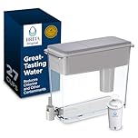 Brita XL Water Filter Dispenser for Tap and Drinking Water with 1 Standard Filter, Lasts 2 Months, 27-Cup Capacity, BPA Free, Grey