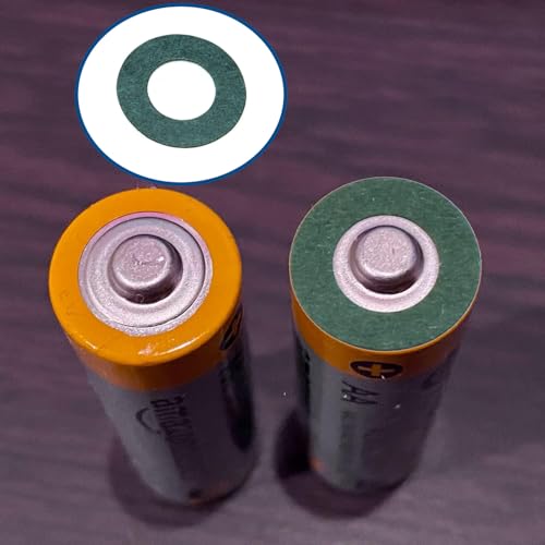 Image of Surf turtle 500 Pcs 21700 Lithium Battery Insulating Ring,Self-Adhesive Hollow Insulating Cardboard Green