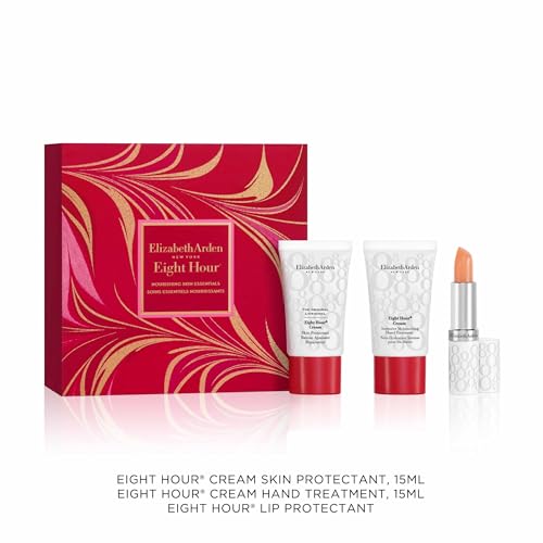 ELIZABETH ARDEN Eight Hour Cream Nourishing Skin Essentials Set (Cream Skin Protectant 15g + Moisturising Hand Treatment 15ml + Lip Protectant Stick 3.7g)