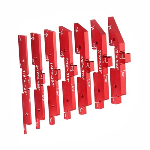 Set de 7 Bloques Medidores para Router de Aluminio miniatura 1