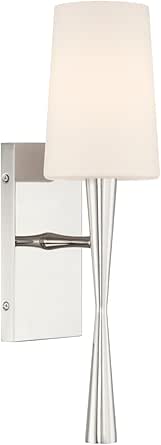 Crystorama Trenton 5'' Polished Nickel Sconce