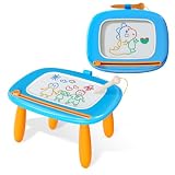 Kikidex Magnetic Drawing Board, Toddler Girl Toys for 1-3 Year Old, Doodle Board Pad Learning and Educational Toys for 1 2 3 Year Old Kids Birthday Gift (Light Blue)