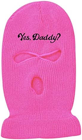 3 Hole Ski Mask Yes Daddy Funny Balaclava Sexy Face Mask for Men Women